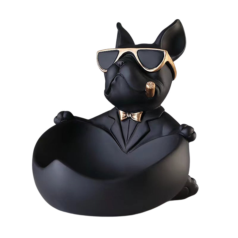 Cute French Bulldog Resin Figurine, Perfect for Tabletop Decoration