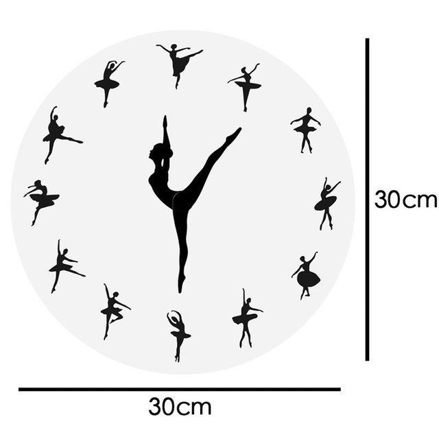 Yoga & Dance Postures Silent Wall Clock - Fitness & Meditation Decor Gift