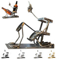 Skull 2-in-1 Bottle Stand: Holds Coke & Wine, Metal Skeleton Holder – Fun Bar Decor