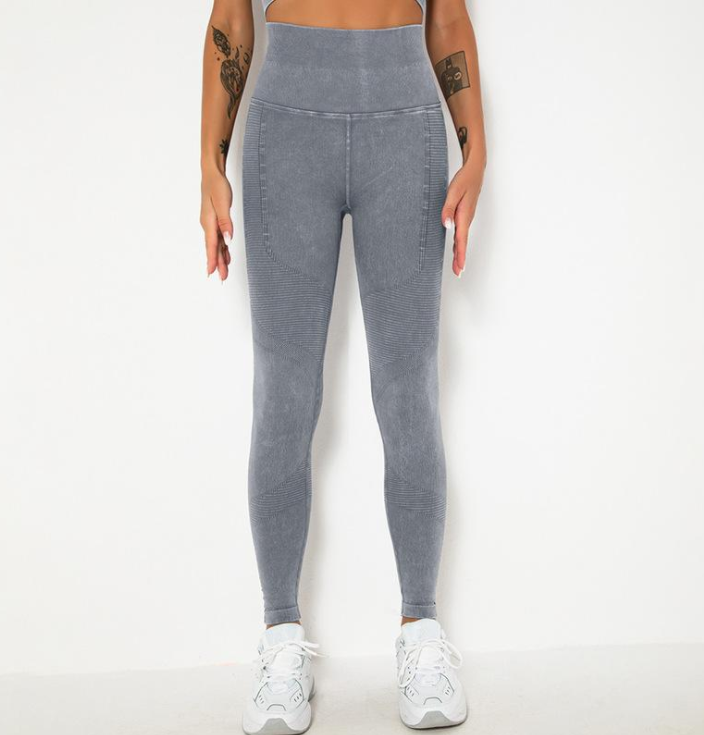 High-Waist Seamless Yoga Women's Pants – Tummy Control