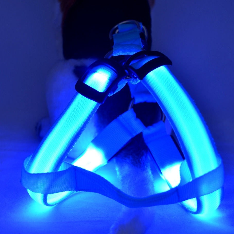 LED Luminous Dog Harness, Medium and Large Dog Leash, Dog Harness, Pet Products