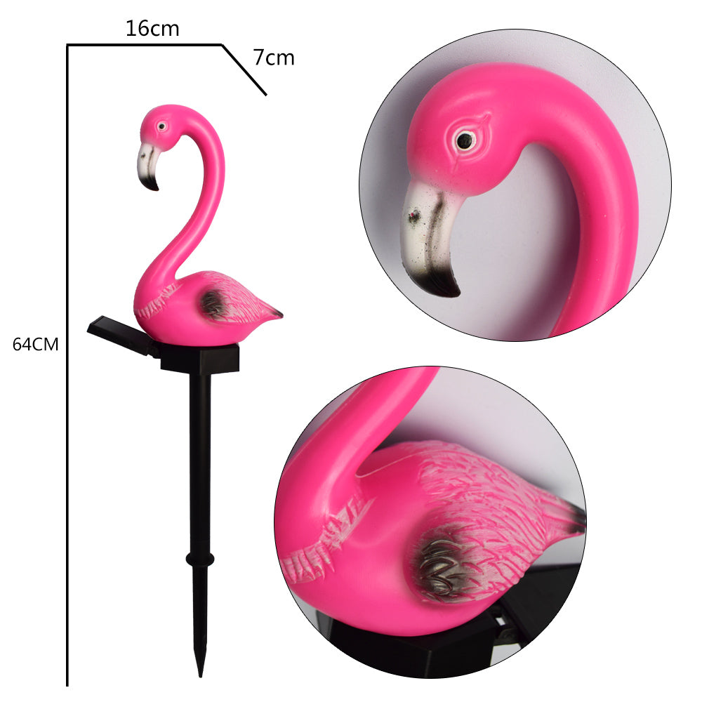 New LED Solar Outdoor Landscape Lights Flamingo One For Three Modern Garden Lights Garden Decoration Lawn Lights