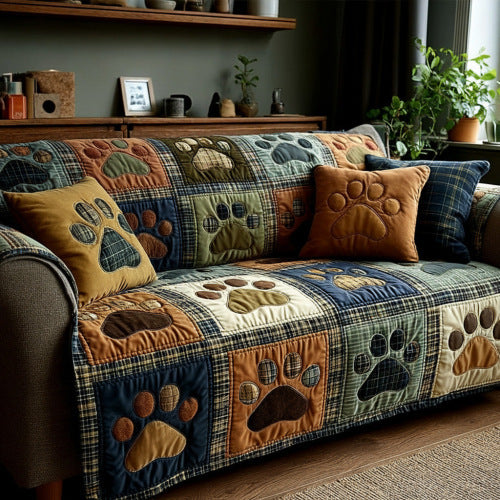 Light luxury living room home velvet sofa cushion dust-proof animal decoration mat