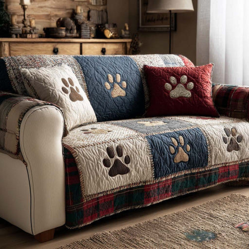Light luxury living room home velvet sofa cushion dust-proof animal decoration mat