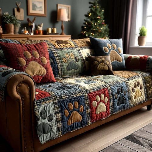 Light luxury living room home velvet sofa cushion dust-proof animal decoration mat