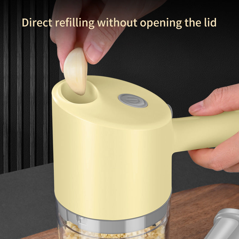 Multifunctional electric kitchen vegetable cutter for lazy people, handheld vegetable cutter