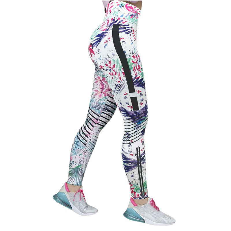 Printed High Waist Women's Leggings – Tummy Control