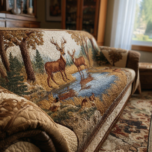 Light luxury living room home velvet sofa cushion dust-proof animal decoration mat