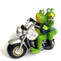 Frog motorcycle resin decoration