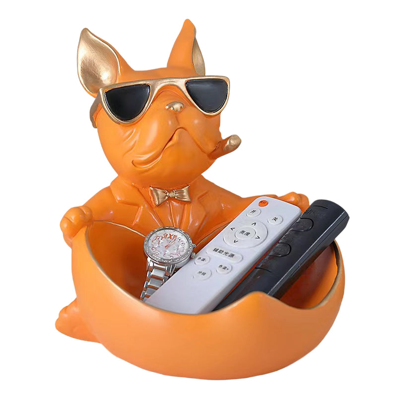 Cute French Bulldog Resin Figurine, Perfect for Tabletop Decoration