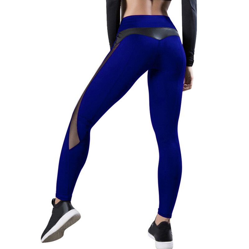 High Waist Mesh Yoga Women's Leggings – Push Up