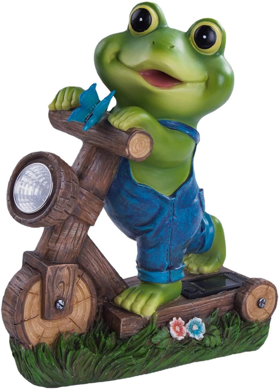 Cycling frog solar energy decoration