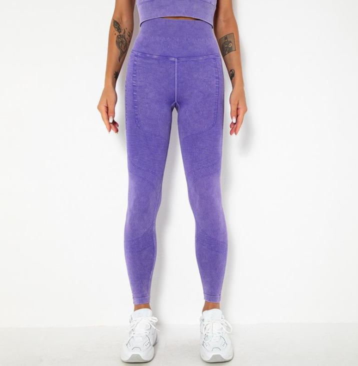 High-Waist Seamless Yoga Women's Pants – Tummy Control