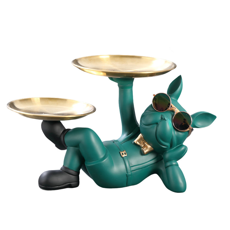 Cute French Bulldog Resin Figurine, Perfect for Tabletop Decoration