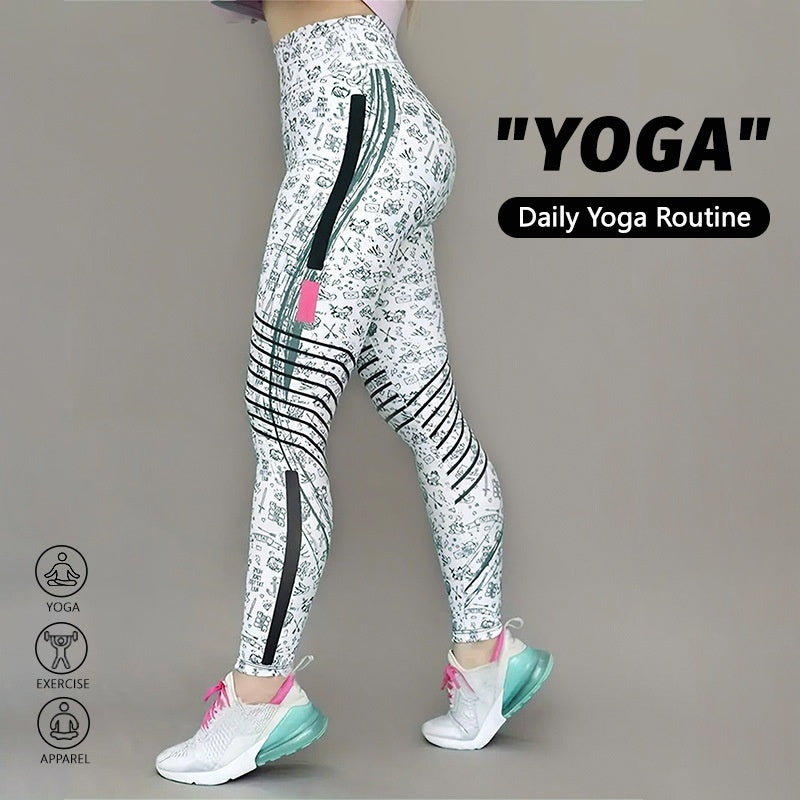 Printed High Waist Women's Leggings – Tummy Control