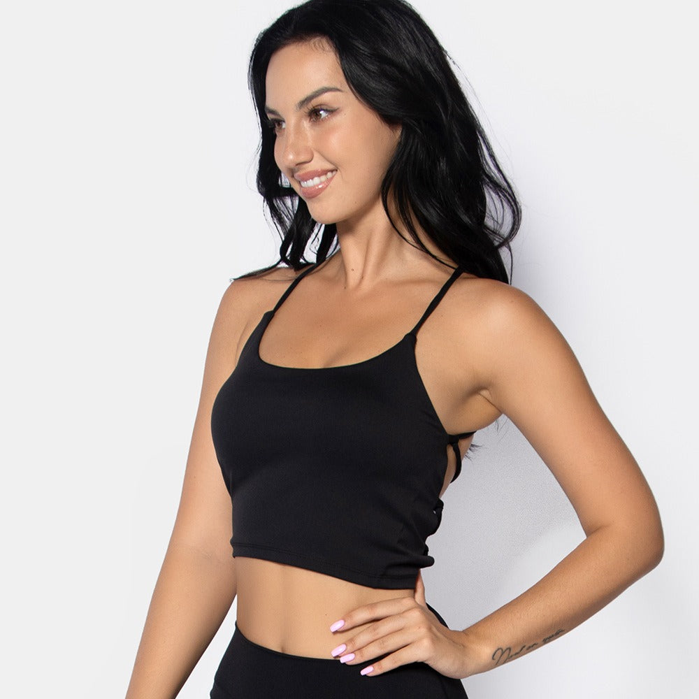 Backless Woman Yoga Bra Top – European Style (TOP ONLY / SOLO EL TOP)