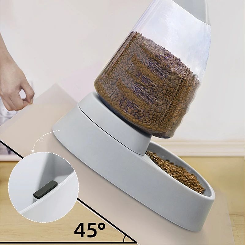 Pet Drinking Water Feeding Bowl Sailboat Type Large Capacity Cat Bowl Dog Food Bowl Transparent Cat Water Dispenser Dog Bowl