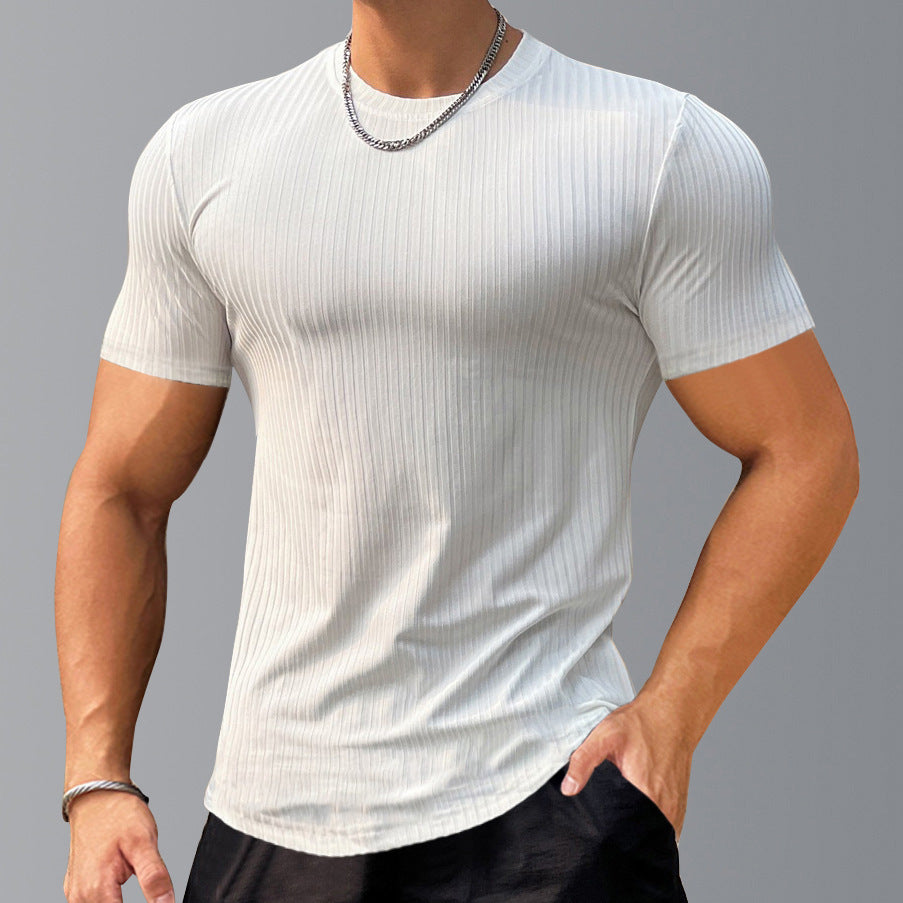 Men's Quick-Dry Stripe Sport T-Shirt