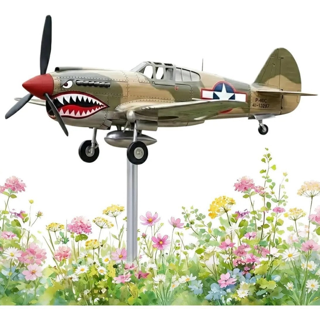 Pilot Snoopy Garden Windmill Metal Outdoor Garden Decoration