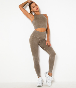Plus Size High Support Sports Bra + Women's Leggings Set