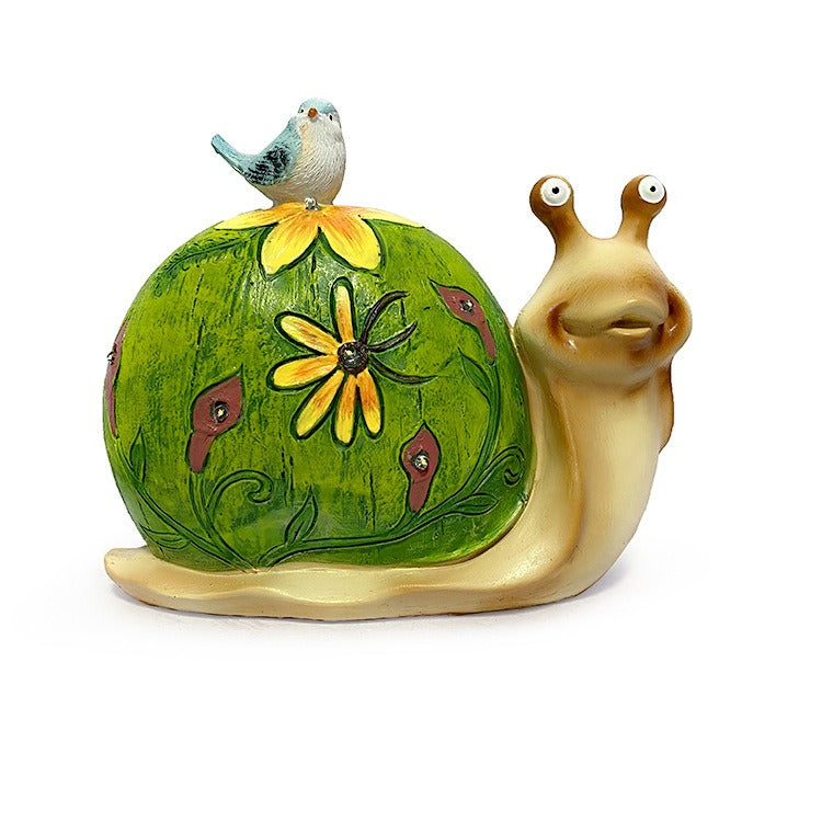 Solar Resin Snail Outdoor Simulation Garden Decoration