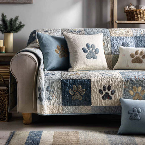 Light luxury living room home velvet sofa cushion dust-proof animal decoration mat