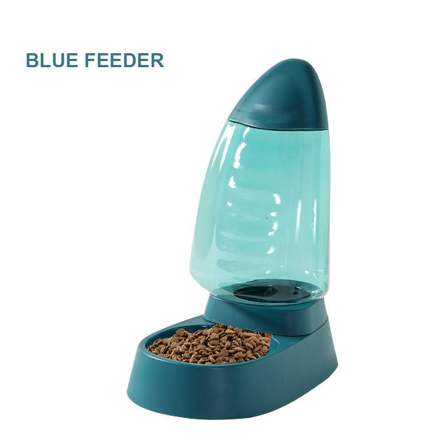Pet Drinking Water Feeding Bowl Sailboat Type Large Capacity Cat Bowl Dog Food Bowl Transparent Cat Water Dispenser Dog Bowl