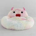 Pet Supplies Plush Small Monster Pet Nest Mattress Creative Dog Bed Autumn And Winter Warm Cat Bed