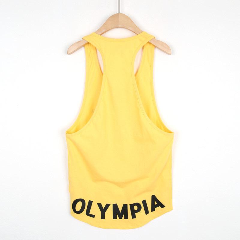 Men's Loose Cotton Gym Tank Top