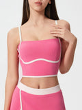 Square Neck Women's Active Cami Top – Removable Chest Pads