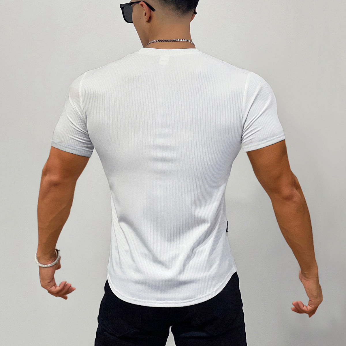 Men's Quick-Dry Stripe Sport T-Shirt