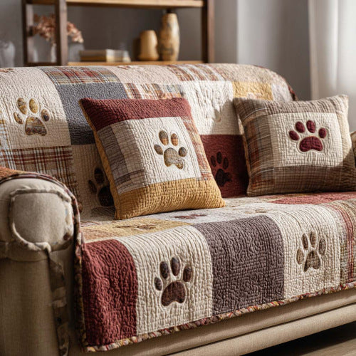 Light luxury living room home velvet sofa cushion dust-proof animal decoration mat