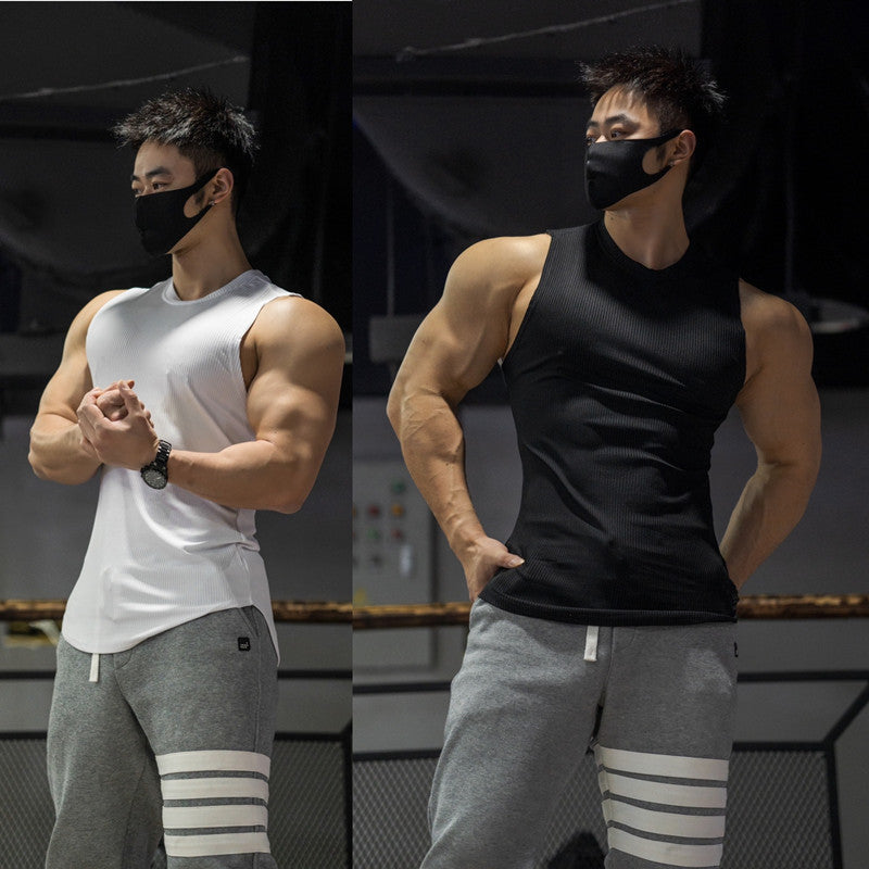 Men's Slim Fit Sleeveless Crop Top