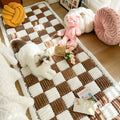 Autumn and winter plush bedside mat, non-slip chenille Mantou mat, bedroom tatami sleeping carpet