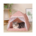 Hot Sale Pet Dog Cat Teepee Tent Bed Puppy Tent Indoor Pet Tent Stripe Canvas Teepee For Pet Cage Tent