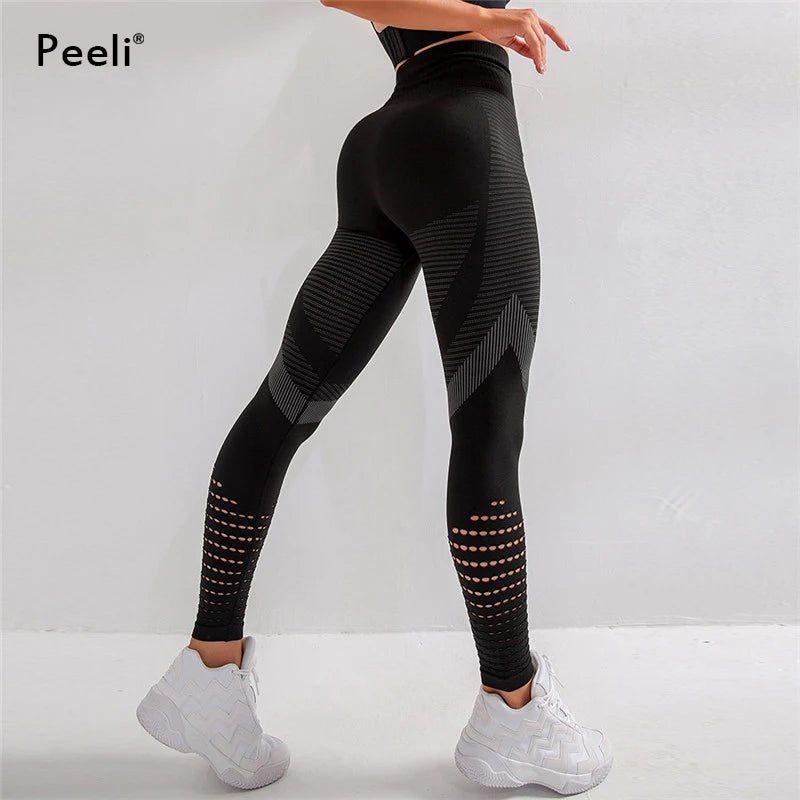 High Waist Seamless Women's Leggings – Push Up & Tummy Control