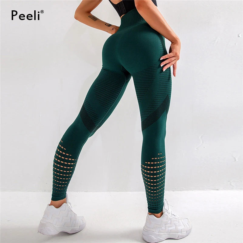 High Waist Seamless Women's Leggings – Push Up & Tummy Control