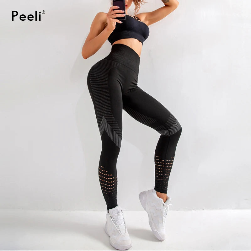 High Waist Seamless Women's Leggings – Push Up & Tummy Control